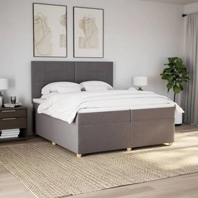 ΚΡΕΒΑΤΙ BOXSPRING ΜΕ ΣΤΡΩΜΑ TAUPE 200X200 ΕΚ. ΥΦΑΣΜΑΤΙΝΟ 3293691