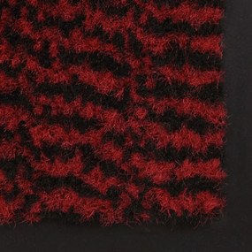 vidaXL Πατάκι Απορροφητικό Σκόνης Ορθογώνιο Κόκκινο 60x90 εκ. Θυσανωτό