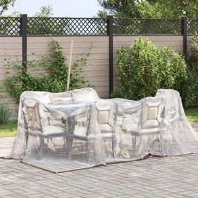 vidaXL Μουσαμάς 140 gsm Διαφανές 3,5 x 5 m PE