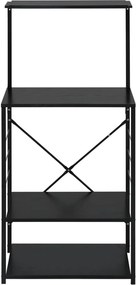 vidaXL Ντουλάπι Φούρνου Μικροκυμάτων Μαύρο 60x39,6x123 εκ. Επεξ. Ξύλο