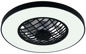 Ανεμιστήρας Οροφής Linköping R64462102 Με Φως Led Και Τηλεχειριστήριο Φ59x16,5cm Dim RGB Led 5600lm 45W Black RL Lighting