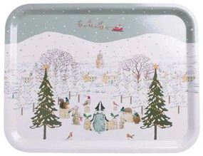 ΞΥΛΙΝΟΣ ΔΙΣΚΟΣ ΣΕΡΒΙΡΙΣΜΑΤΟΣ 43x33cm SOPHIE ALLPORT - FESTIVE FOREST (LARGE)