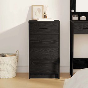 vidaXL Πλαϊνό γραφείο Μαύρη δρυς 40 x 41 x 75 εκ Επεξεργασμένο ξύλο