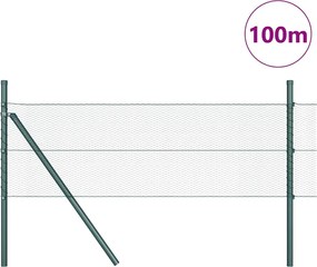 vidaXL Φράχτης Συρμάτινου Φράχτη 100 x 0,5 μ (Π x Υ)
