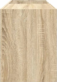 vidaXL Ντουλάπι δίσκων βινυλίου με ράφι Δρύς Sonoma 78,5 x 35 x 45 εκ