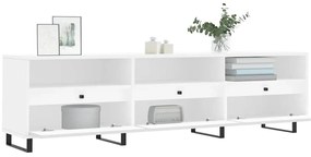 vidaXL Έπιπλο Τηλεόρασης Λευκό 150x30x44,5 εκ. Επεξεργασμένο Ξύλο