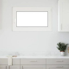 vidaXL Παράθυρο Υπογείου "RISOR" 100x60 εκ. Ανακλινόμενο & Περιστρεφόμενο DIN Δεξιό Λευκό