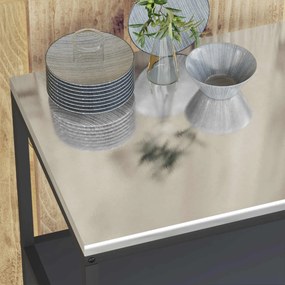 vidaXL Ράφι Κουζίνας HATTEM Ανθρακί 90 x 50 x 92 εκ Ατσάλι