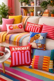 Stewehome σετ 4 τεμαχίων πολύχρωμες μοντέρνες διακοσμητικές θήκες μαξιλαριών 43x43 cm