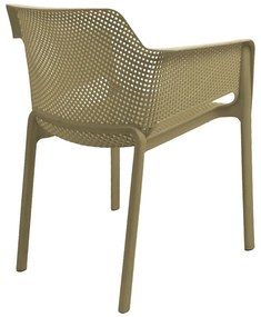 Πολυθρόνα Oviez pp σε cappuccino απόχρωση 59x58x79εκ