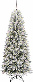 vidaXL Τεχνητό Χριστουγεννιάτικο Δέντρο με 300 LED Λευκό 240 cm