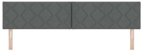 vidaXL Υφασμάτινο Κεφαλάρι Geometric Σκούρο Γκρι 200 cm ύφασμα