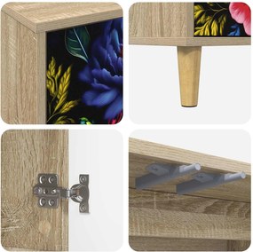 vidaXL Πλαϊνό γραφείο KIEL Sonoma 69 x 33 x 75 εκ. Επεξεργασμένο Ξύλο