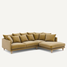 Γωνιακός καναπές από βελούδο, Lazare