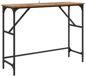 vidaXL Τραπέζι κονσόλας Παλιό ξύλο 100 x 32 x 75 εκ Επεξεργασμένο ξύλο