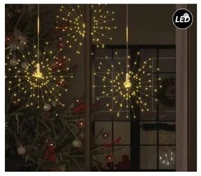 Λαμπάκια Σειρά 540 LED Διάφανο ΙΡ44 1,65m 6 Πυροτεχνήματα Θερμό Φως 27-00393 Panagoulas-27-00393-Διάφανο 27-00393