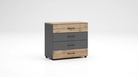 Συρταριέρα Apolo2 με τέσσερα συρτάρια 80x43x74 DIOMMI 33-153 DIOMMI-33-153