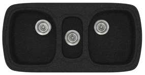 Sanitec Classic 303 Granite Black Νεροχύτης