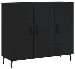 vidaXL Ντουλάπι Μαύρο 90 x 34 x 80 εκ. από Επεξεργασμένο Ξύλο