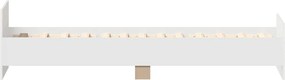 vidaXL Πλαίσιο Κρεβατιού Λευκό 90 x 200 εκ. Επεξεργασμένο Ξύλο