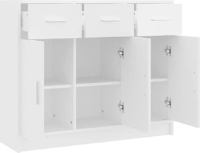 vidaXL Μπουφές Λευκό 91 x 28 x 75 εκ. από Τεχνητό Ξύλο