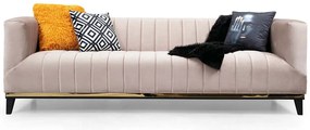 Καναπές Τριθέσιος Bellino 560ARE1343 222x89x75cm Beige