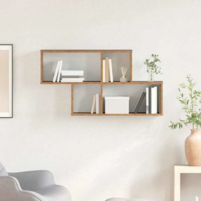 vidaXL Ράφι τοίχου Παλιό Ξύλο 100 x 20 x 53 εκ Επεξεργασμένο ξύλο