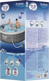 Bestway Πισίνα Φουσκωτή Fast Set με Αντλία 396 x 84 εκ.