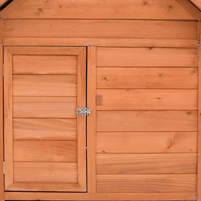 vidaXL Κοτέτσι 150 x 96 x 110 εκ. από Μασίφ Ξύλο Ελάτης
