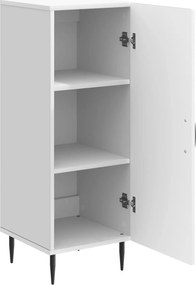 vidaXL Πλαϊνό γραφείο Λευκό 33 x 34,5 x 89,5 εκ Επεξεργασμένο Ξύλο