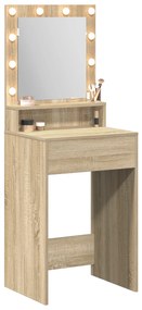 vidaXL Τραπέζι Μεταποίησης με Φωτισμό LED σε Sonoma Oak, 50x41x135 εκ.