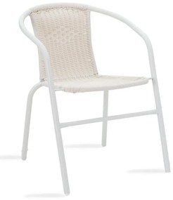 Τραπεζαρία Valor-Obbi σετ 7τεμ μέταλλο-pe λευκό