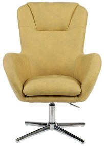 Πολυθρόνα ΜΥ-9251 72x73x100/104cm Yellow 429-91-006 Metal, Fabric