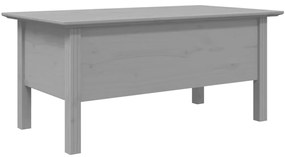 vidaXL Τραπέζι Σαλονιού BODO Γκρι 100x55x46 εκ. Μασίφ Ξύλο Πεύκου