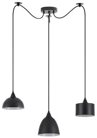 SE21-BL-B10-BL3-MS123 ADEPT FLEX Black Metal Shade Pendant+