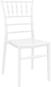 KAPEKΛA CHIAVARI GLOSSY WHITE 45X51X91εκ. (Σετ 4 ΤΕΜ)