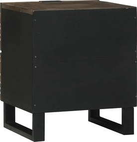 vidaXL Κομοδίνο Καρυδιά 40 x 33 x 46 εκ. Επεξεργασμένο Ξύλο
