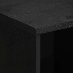 vidaXL Συρταριέρα Μαύρη 80x33x75 εκ. από Επεξεργασμένο Ξύλο
