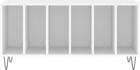 vidaXL Έπιπλο Δίσκων Λευκό 100 x 38 x 48 εκ. από Επεξεργασμένο Ξύλο