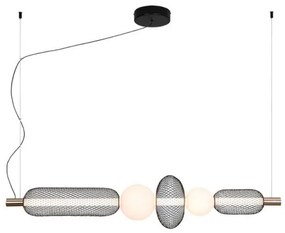 Φωτιστικό Ράγας LED 28W IP20 3000K Margot 4311600 Viokef-4311600-Μαύρο-Χρυσό 4311600
