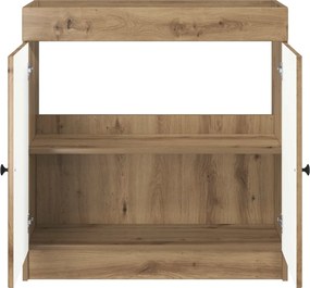 vidaXL Ντουλάπι κάτω από τον νιπτήρα Artisan Δρυς 78,5 x 37,5 x 81 εκ