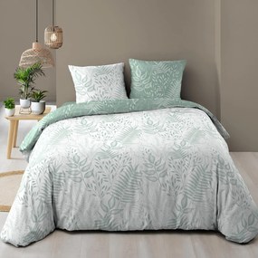 Παπλωματοθήκη King Size (260x240) 2 Όψεων + Διακοσμητικές Μαξιλαροθήκες L-C Cassia Sage 1645013