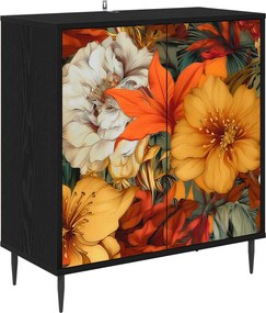 vidaXL Πλαϊνό γραφείο GENNEP Μαύρη Δρυς 69 x 33 x 76 εκ.