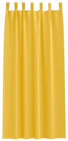 vidaXL Κουρτίνες 2 pcs κίτρινο μουσταρδί 245x140εκ. Πολυεστέρας