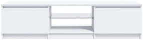 vidaXL Έπιπλο Τηλεόρασης με LED Λευκό 140x40x35,5 εκ.