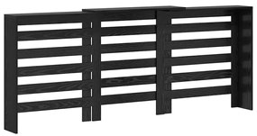 vidaXL Καπάκι Καλοριφέρ Μαύρη Οξυά 205 x 21.5 x 83.5 cm