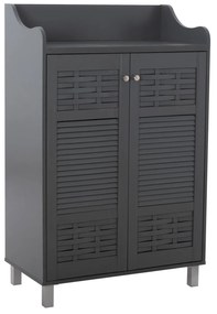 Παπουτσοθήκη - Ντουλάπι KAILENA Ξύλινη σε Γκρί 77x40x121,5Υεκ. 77x40x121.5 εκ.