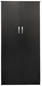 Ντουλάπα δίφυλλη Athos pakoworld σε wenge απόχρωση 80x42x180εκ