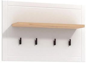 Έπιπλο Εισόδου Valencia CIV Artisan Oak - Λευκό Μάτ 86,5x19,5x57 εκ. 86.5x19.5x57 εκ.