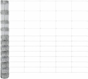 vidaXL Τεντώτο με στήριγμα Ασημί 1,4 x 25 m Ατσάλι